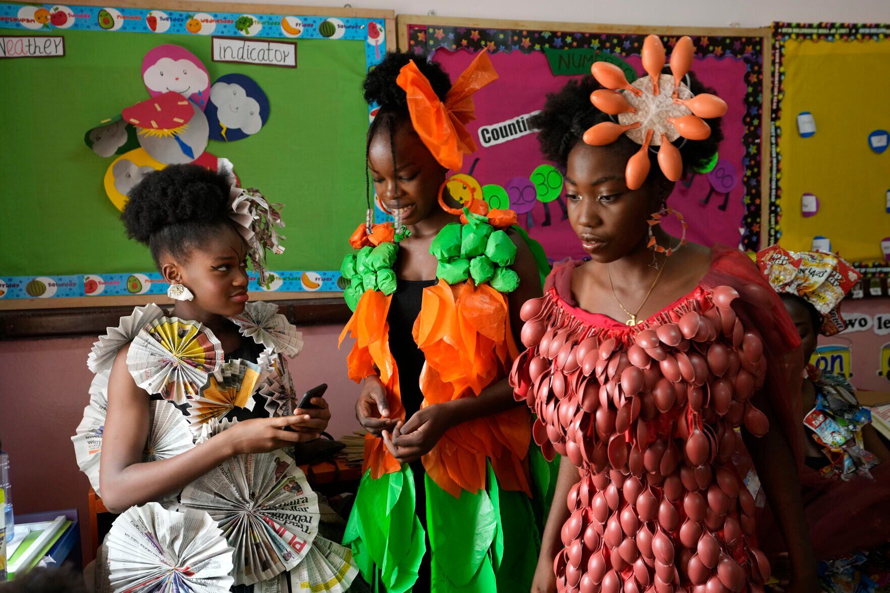APTOPIX Nigeria Trashion Show